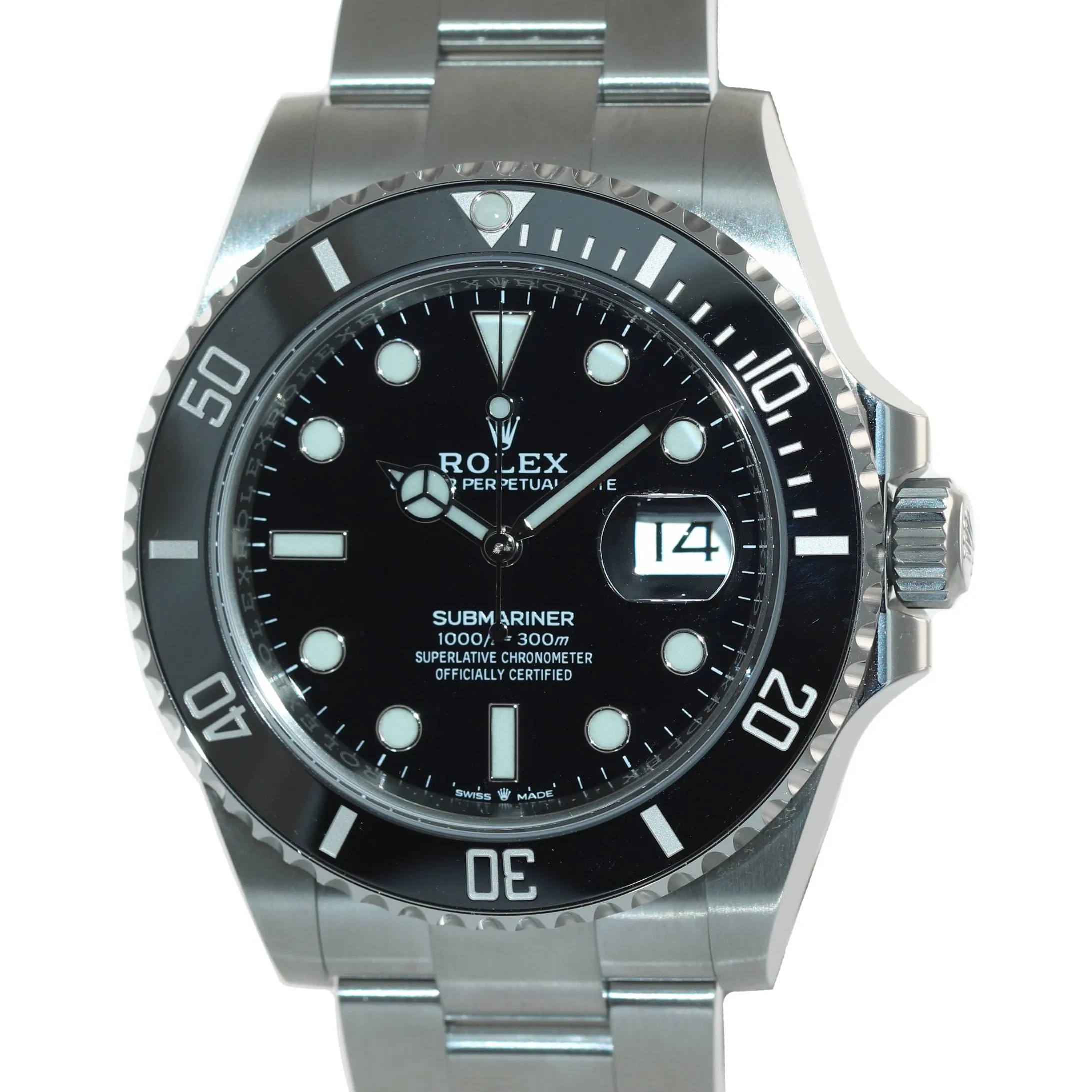 DEC 2021 NEW PAPERS Rolex Submariner 41mm Black Ceramic 126610LN Watch Box