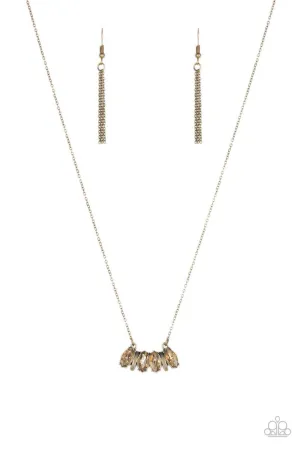 Deco Decadence Brass Paparazzi Necklace