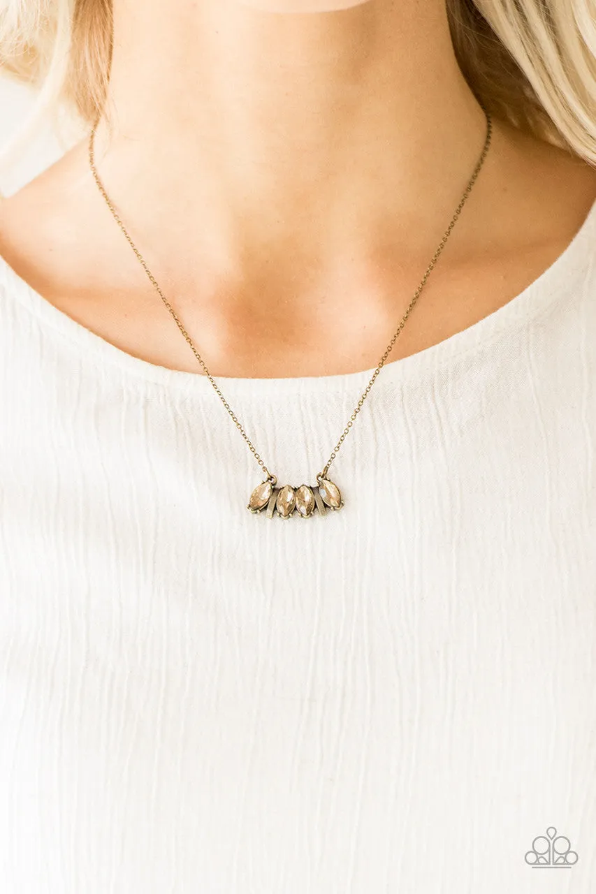 Deco Decadence Brass Paparazzi Necklace