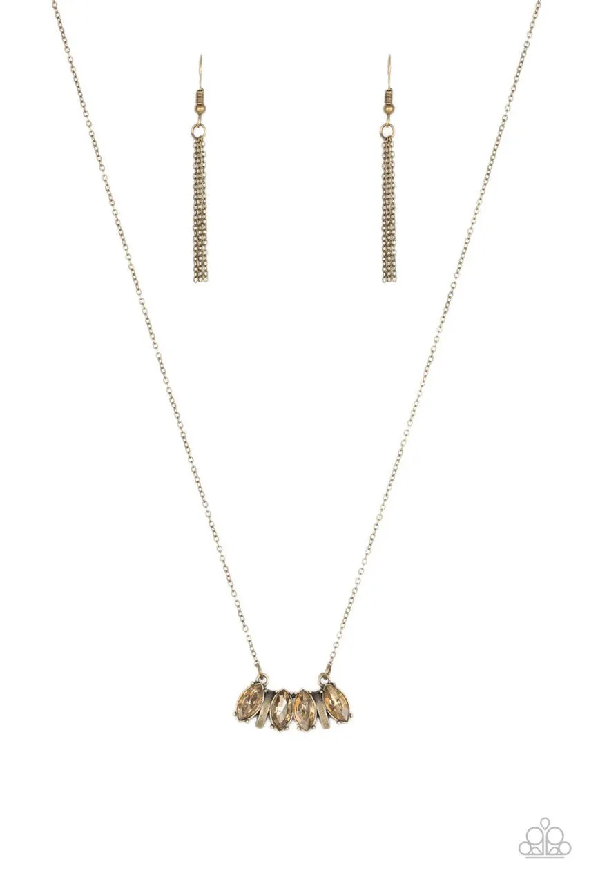 Deco Decadence Brass Paparazzi Necklace