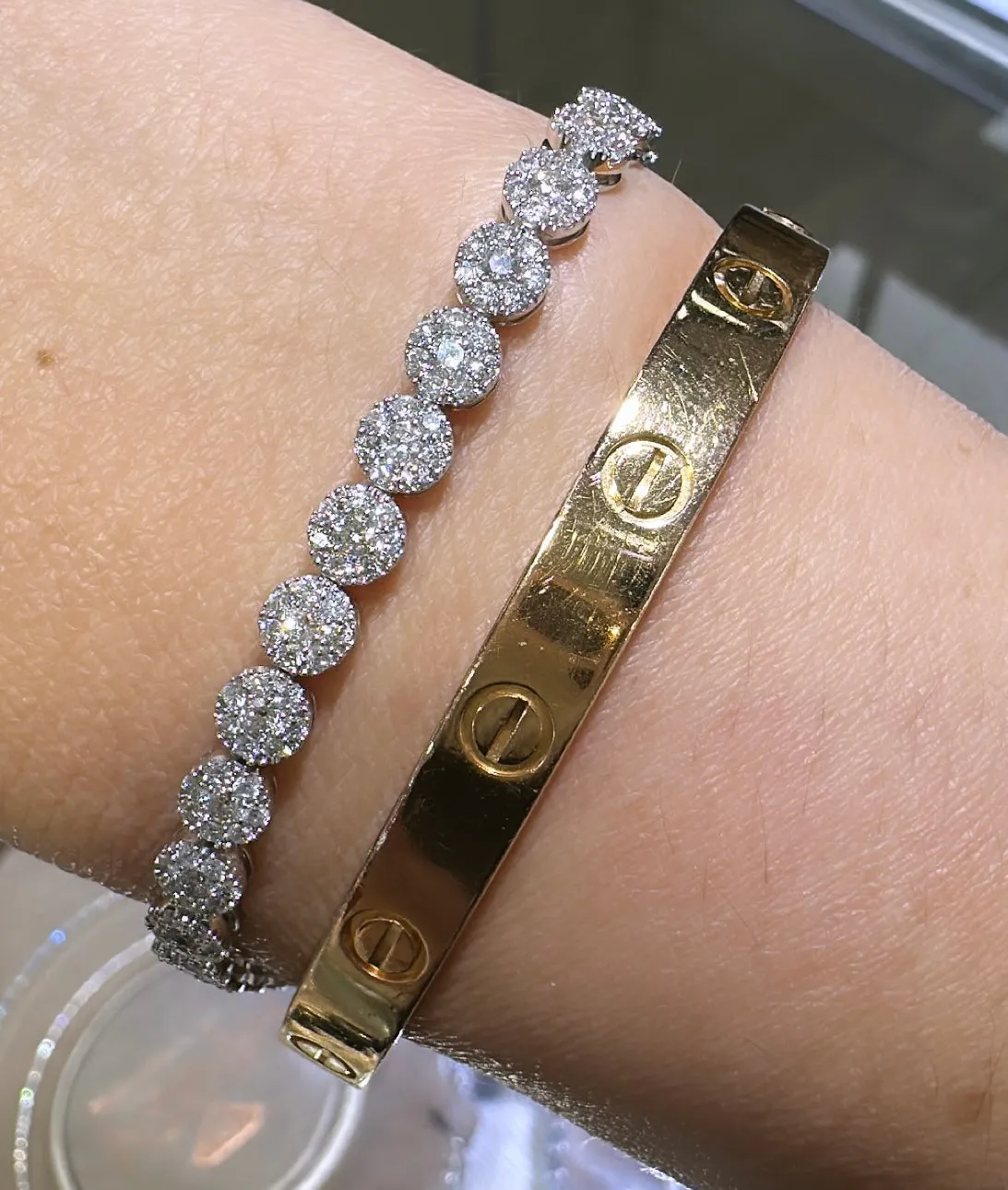 Diamond 3.58ct tw Statement Tennis Bracelet