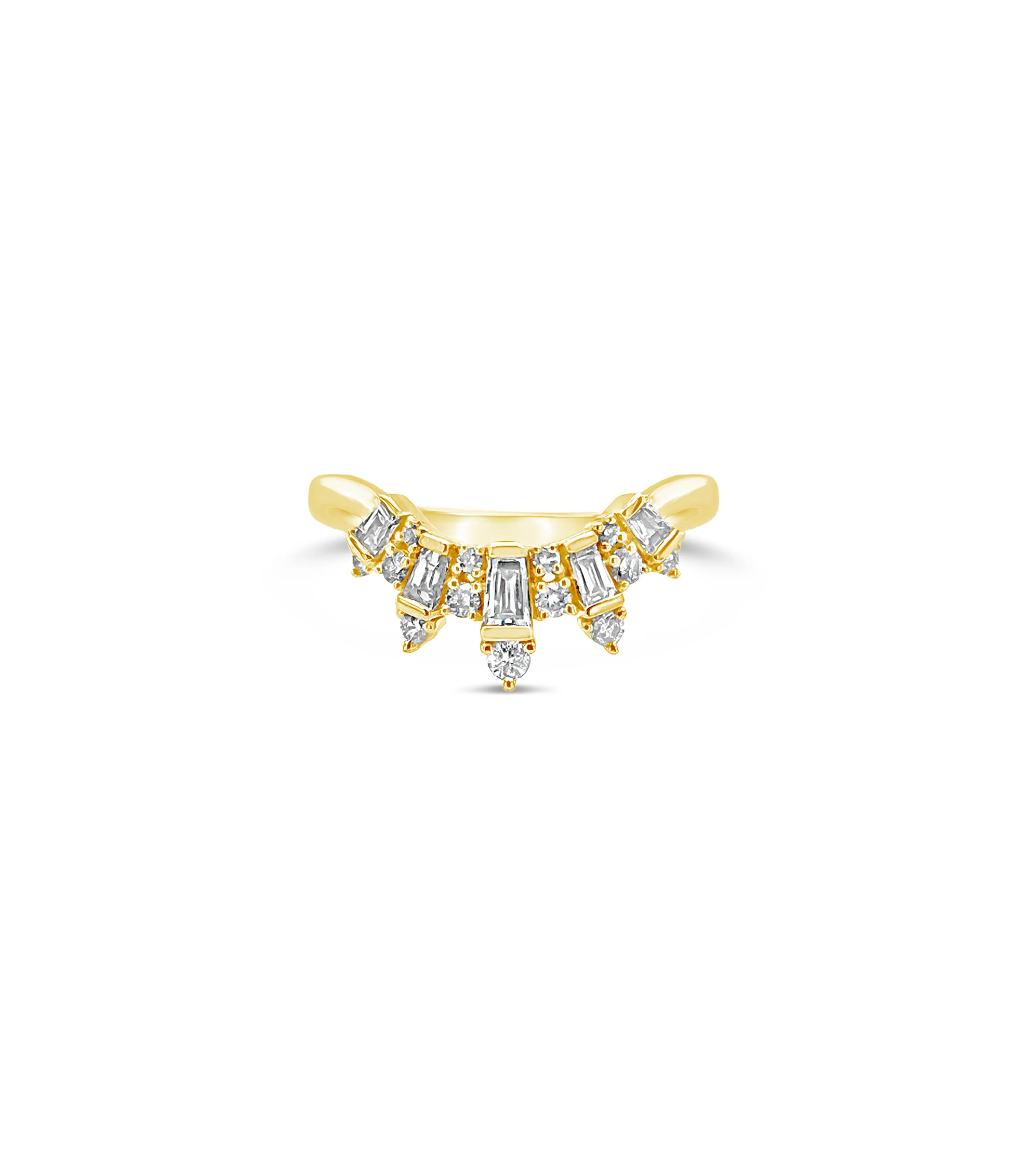 Diamond Baguette Chevron Ring