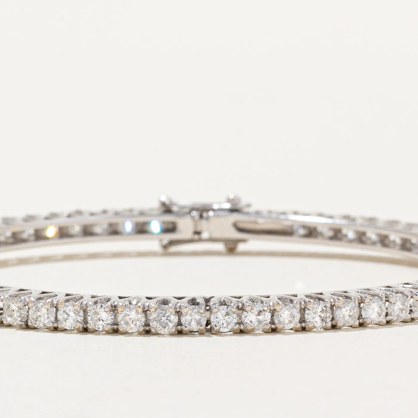 Diamond Bangle Bracelet | 5.60ctw I1/I2 G/H | 8" |