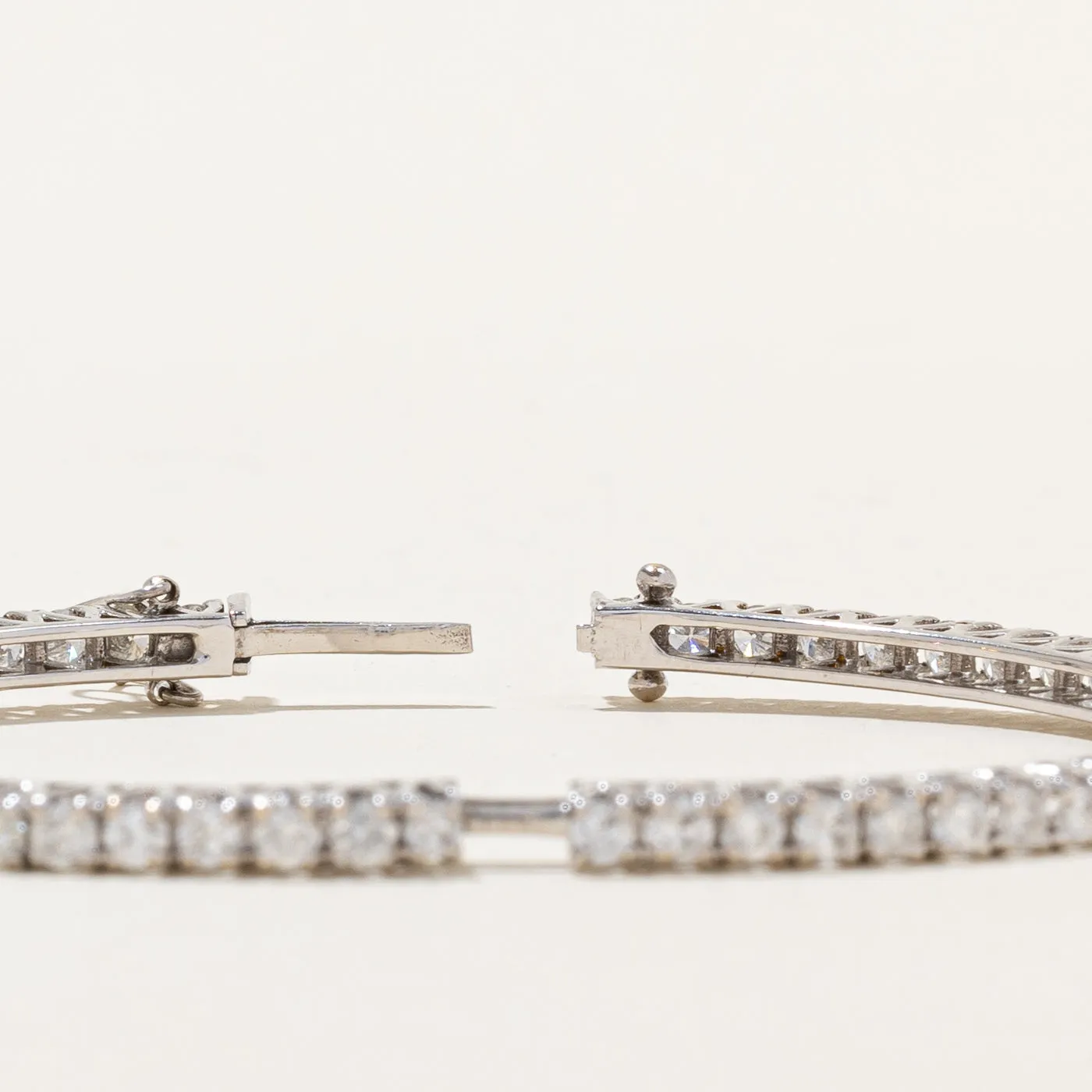 Diamond Bangle Bracelet | 5.60ctw I1/I2 G/H | 8" |