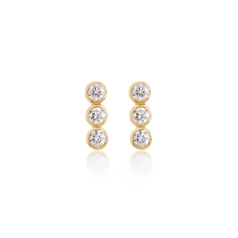 Diamond Bar Earrings