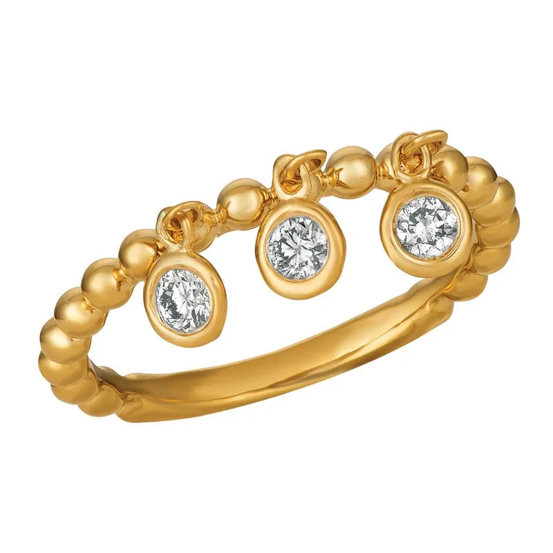 DIAMOND BEZEL SET RING 14K GOLD (0.25 CTW) 6