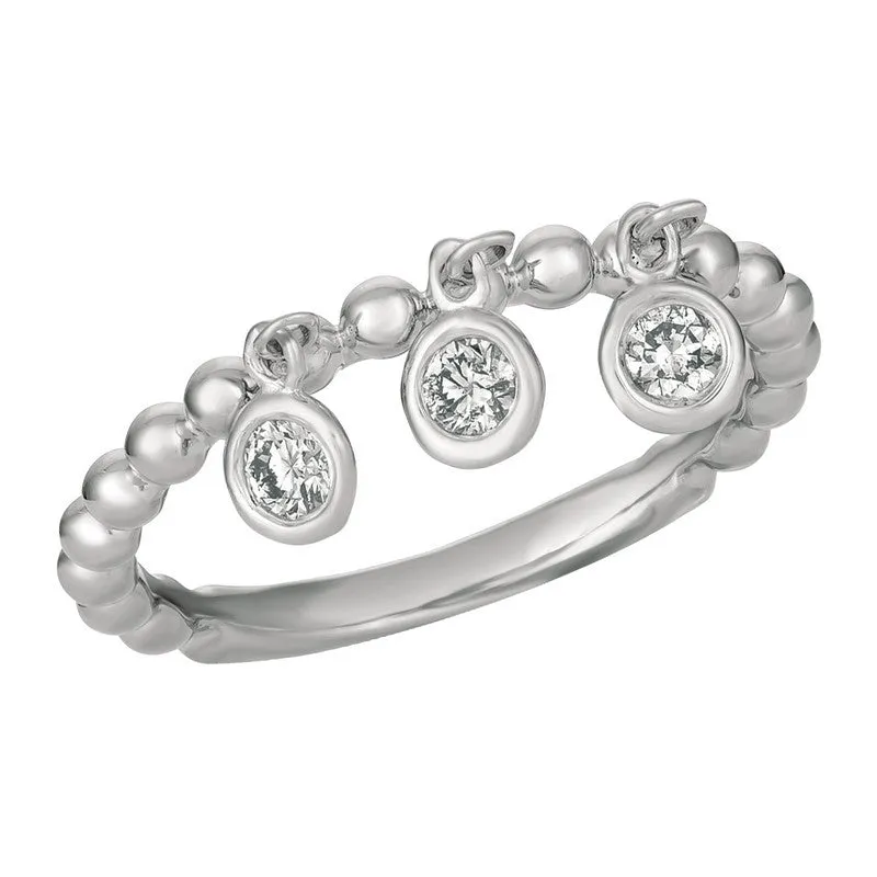 DIAMOND BEZEL SET RING 14K GOLD (0.25 CTW) 6