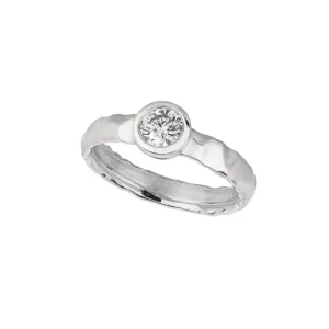 DIAMOND BEZEL SET RING 14K GOLD (0.5 CTW) 2