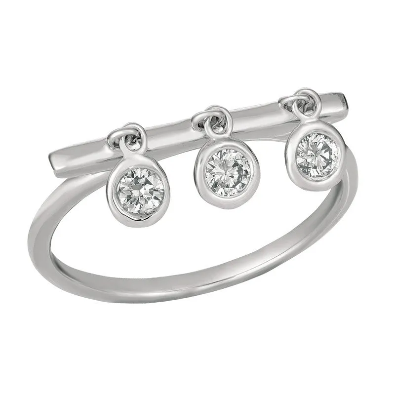 DIAMOND BEZEL SET RING 14K GOLD (0.5 CTW) 5