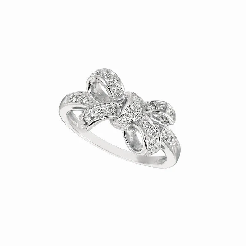 DIAMOND BOW RING 14K GOLD (0.26 CTW)