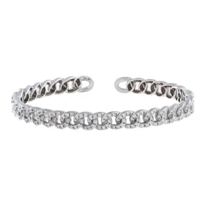 Diamond Chain Link Bangle 14K