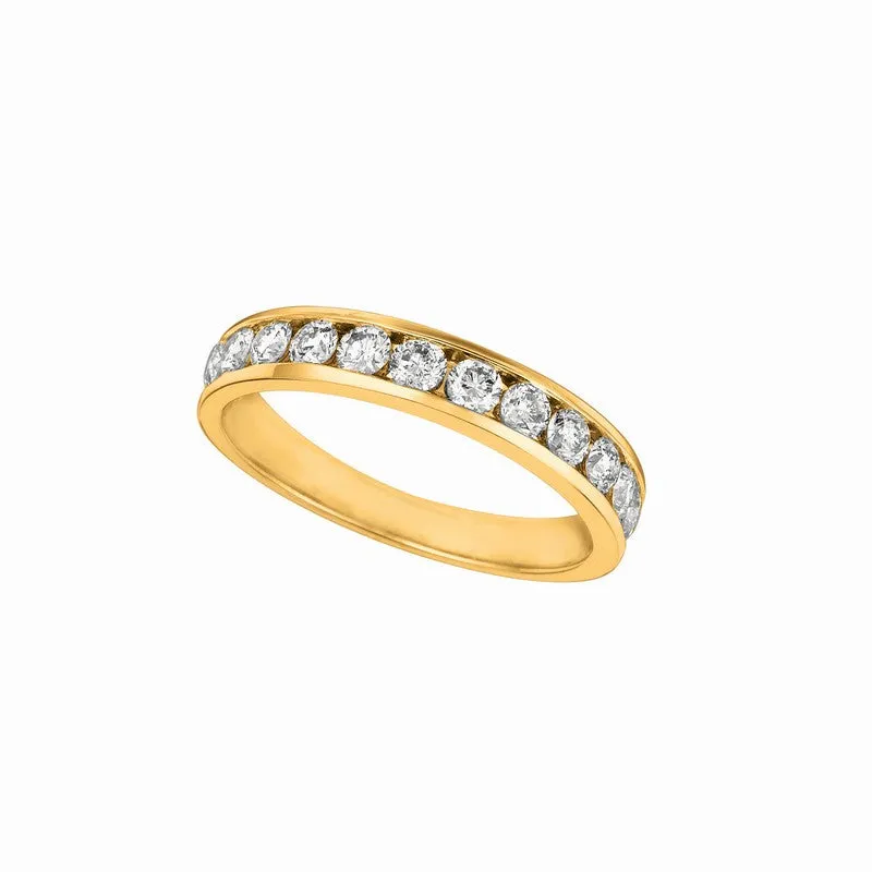 DIAMOND CHANNEL BAND 14K GOLD (1.25 CTW)
