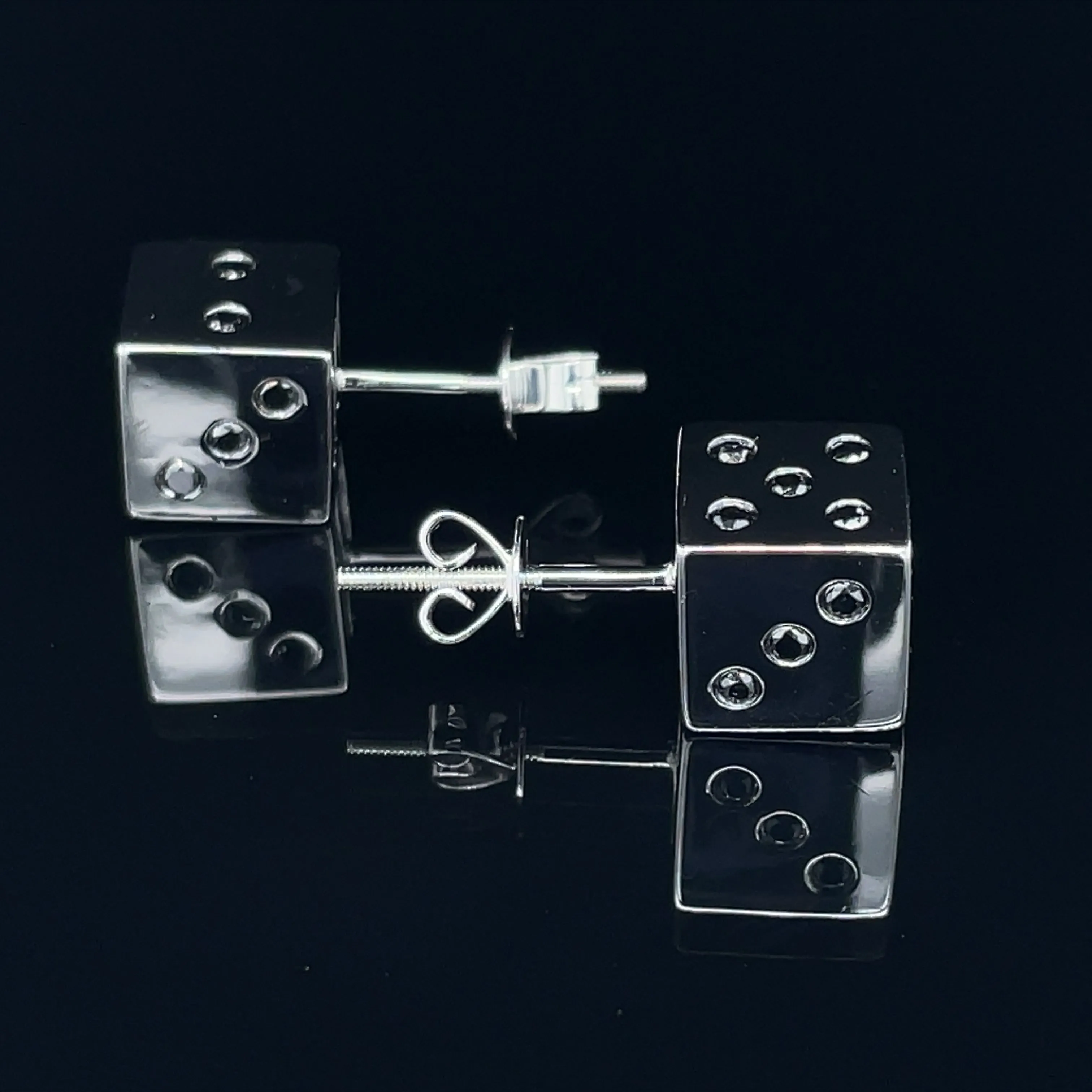 Diamond Dice Earrings