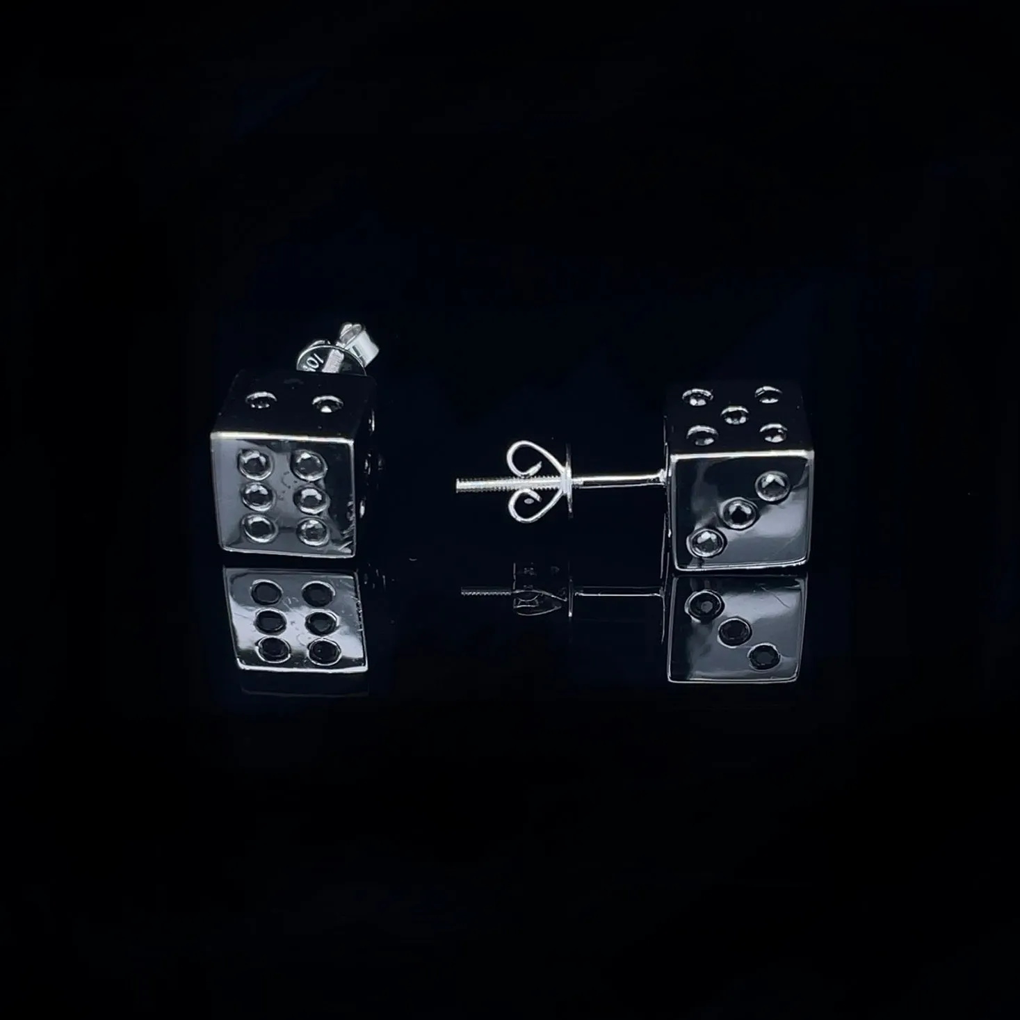 Diamond Dice Earrings