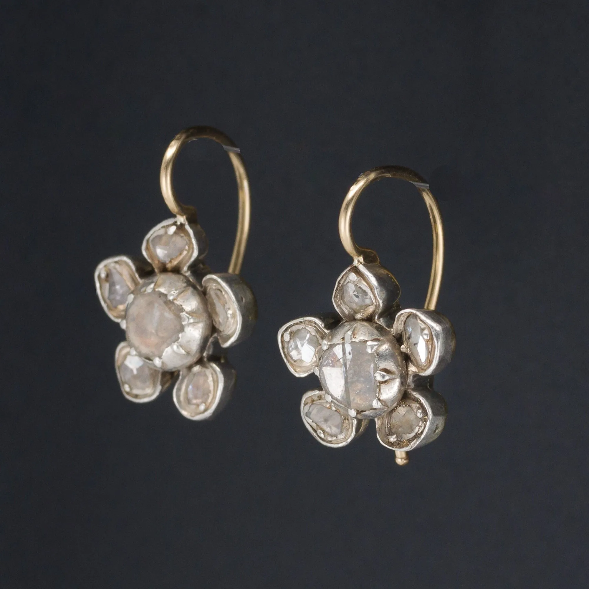 Diamond Earrings | Diamond Flower Earrings