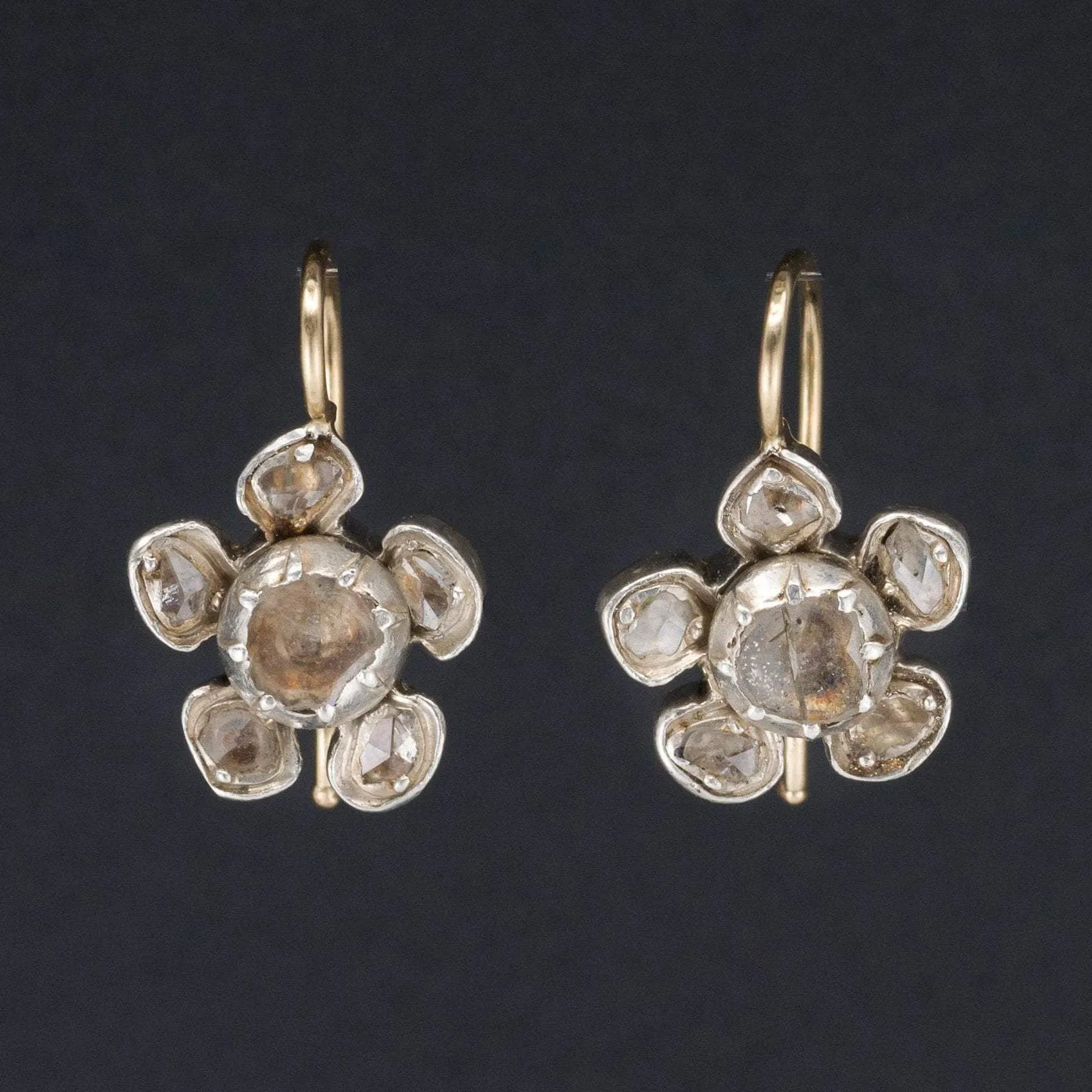 Diamond Earrings | Diamond Flower Earrings