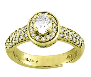 DIAMOND ENGAGEMENT RING 14K GOLD (0.98 CTW)