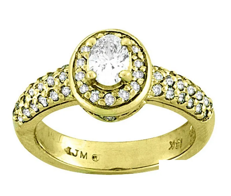 DIAMOND ENGAGEMENT RING 14K GOLD (0.98 CTW)