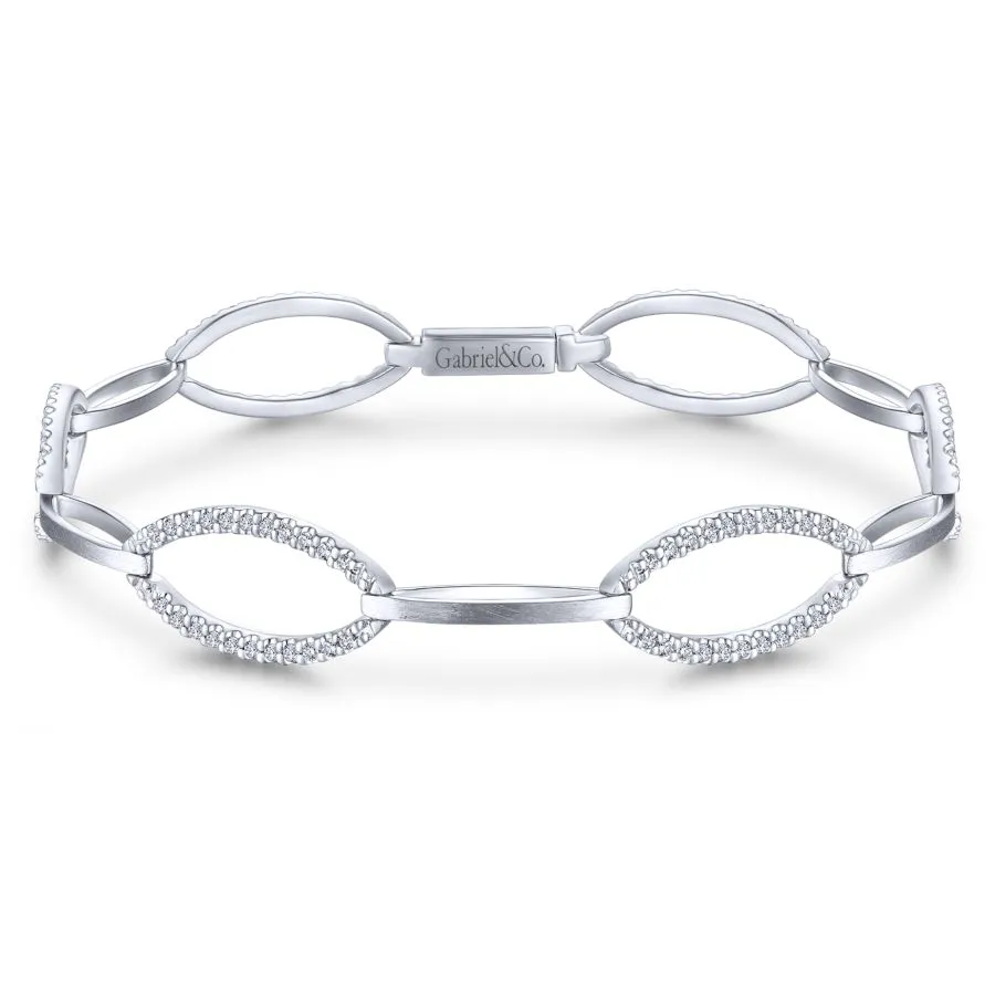 Diamond Fashion Bracelet in 14k White Gold