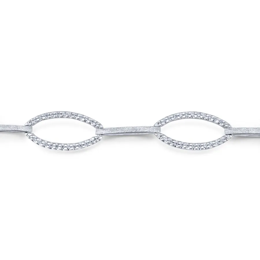 Diamond Fashion Bracelet in 14k White Gold
