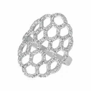 DIAMOND HONEYCOMB RING 14K GOLD (1 CTW)