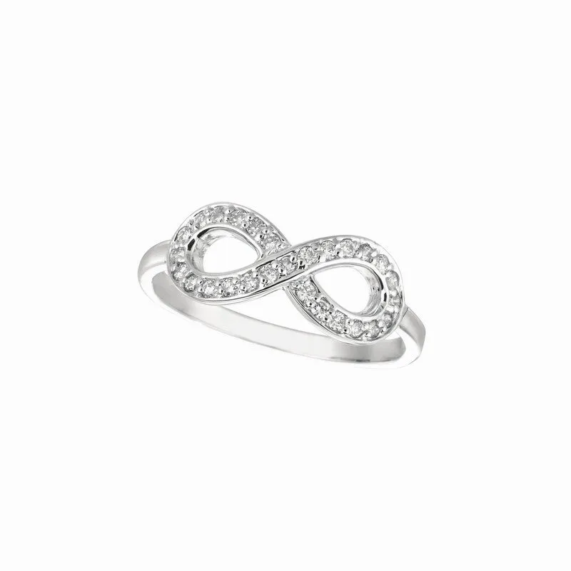 DIAMOND INFINITY RING 14K GOLD (0.25 CTW)