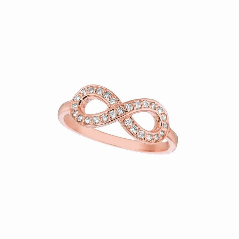 DIAMOND INFINITY RING 14K GOLD (0.25 CTW)