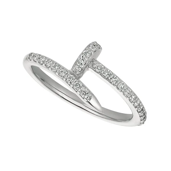 DIAMOND NAIL RING 14K GOLD (0.3 CTW)