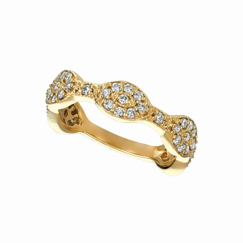 DIAMOND OVAL RING 14K GOLD (0.51 CTW)