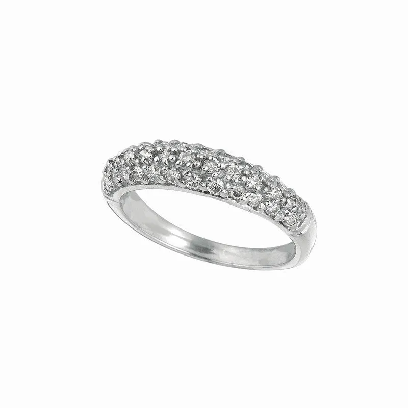 DIAMOND PAVE STACK RING 14K GOLD (0.61 CTW)