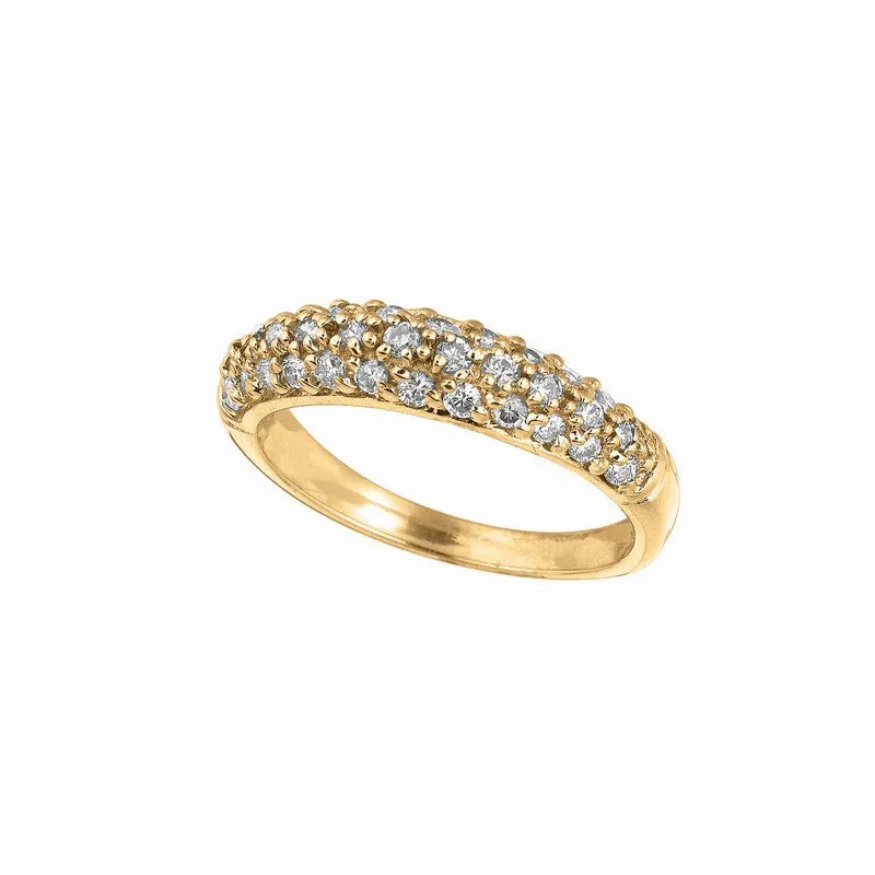 DIAMOND PAVE STACK RING 14K GOLD (0.61 CTW)