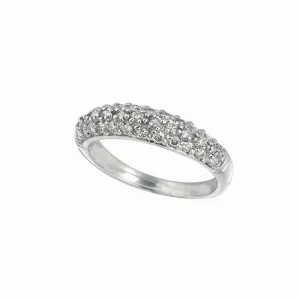 DIAMOND PAVE STACK RING 14K GOLD (0.61 CTW)