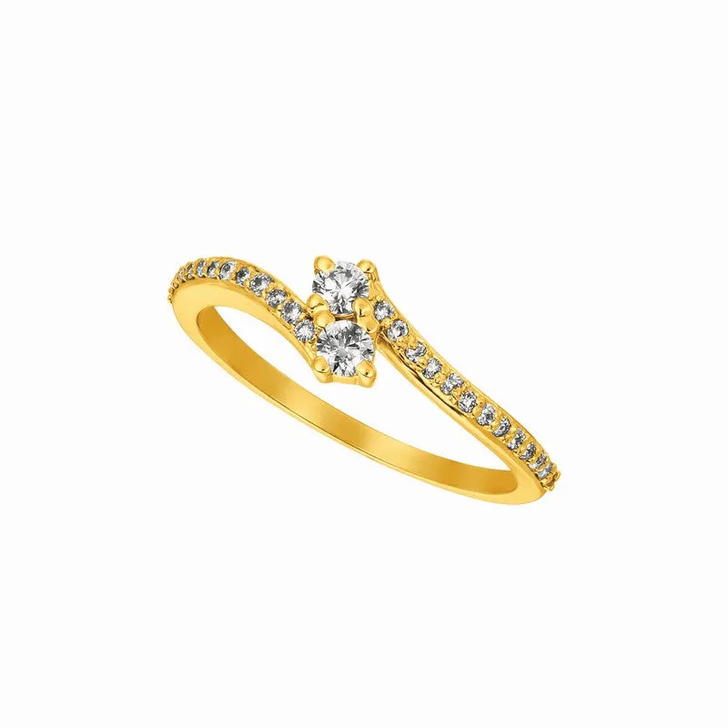 DIAMOND RING 14K GOLD (0.33 CTW) 4