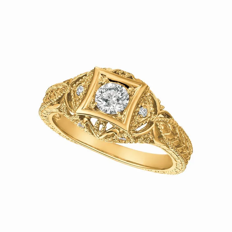 DIAMOND RING 14K GOLD (0.44 CTW)