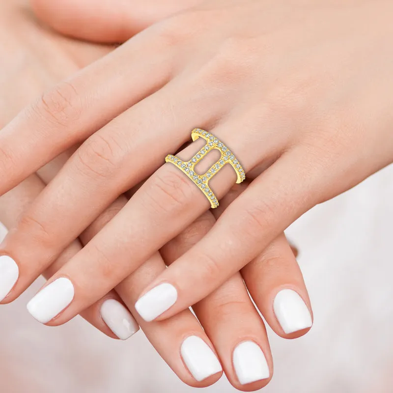 DIAMOND RING 14K GOLD (0.74 CTW)
