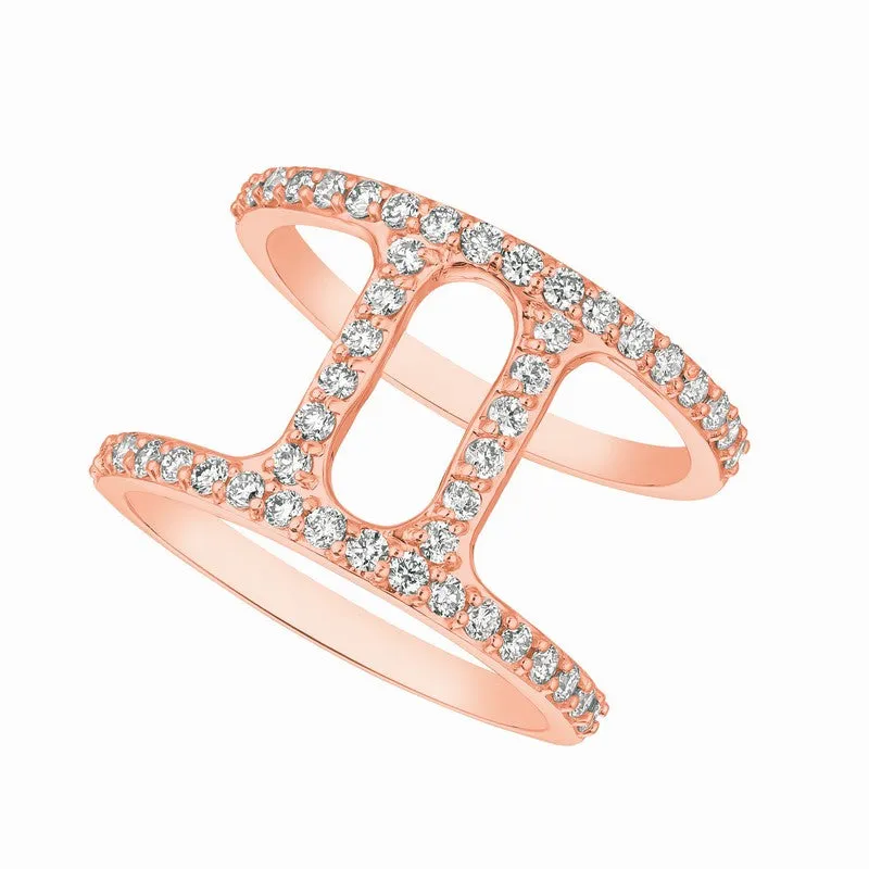 DIAMOND RING 14K GOLD (0.74 CTW)