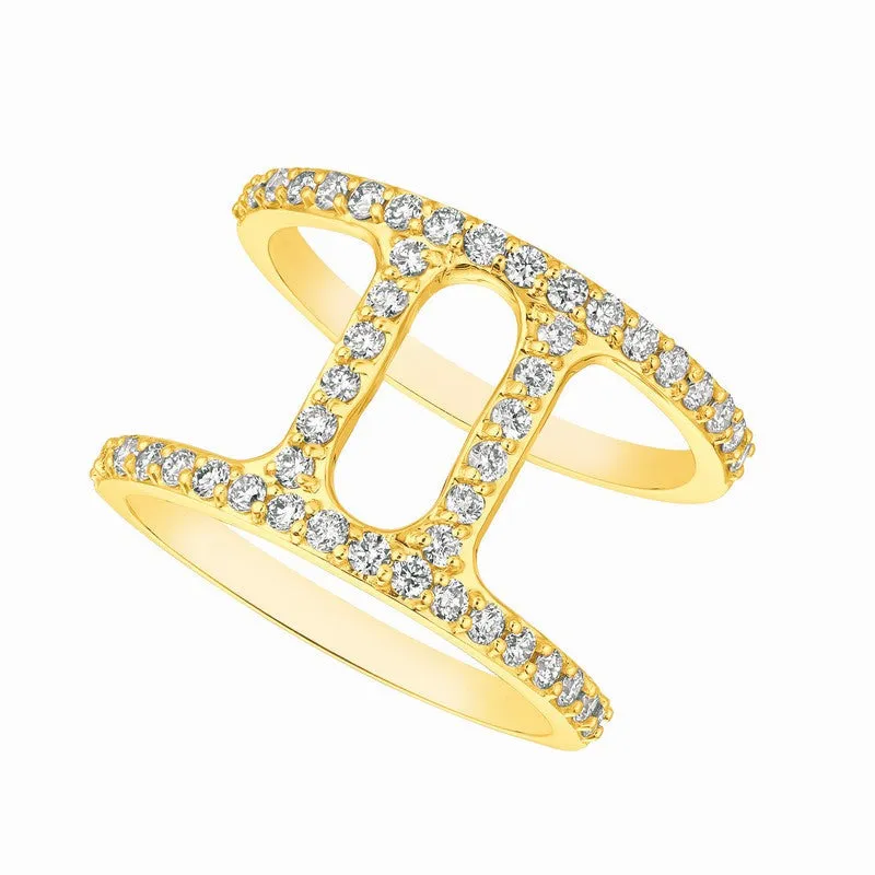 DIAMOND RING 14K GOLD (0.74 CTW)