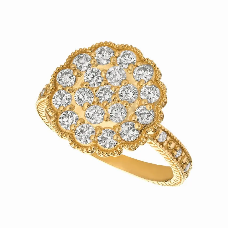 DIAMOND RING 14K GOLD (1 CTW) 4