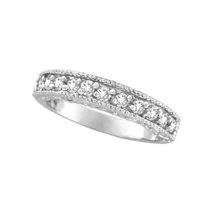 DIAMOND RING BAND WHITE GOLD 14K GOLD (0.45 CTW)