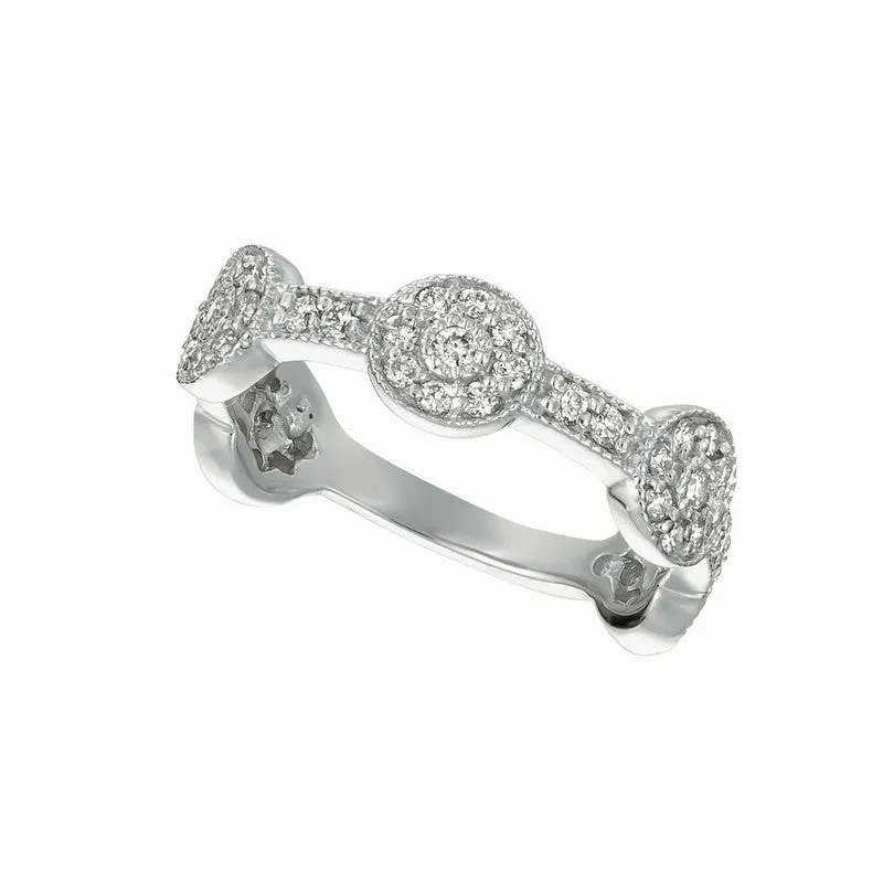 DIAMOND ROUND RING 14K GOLD (0.65 CTW)