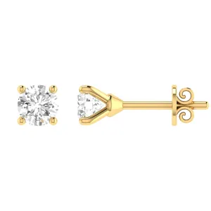 Diamond Stud Earrings with 0.10ct Diamonds in 9K Yellow Gold - 9YCE10