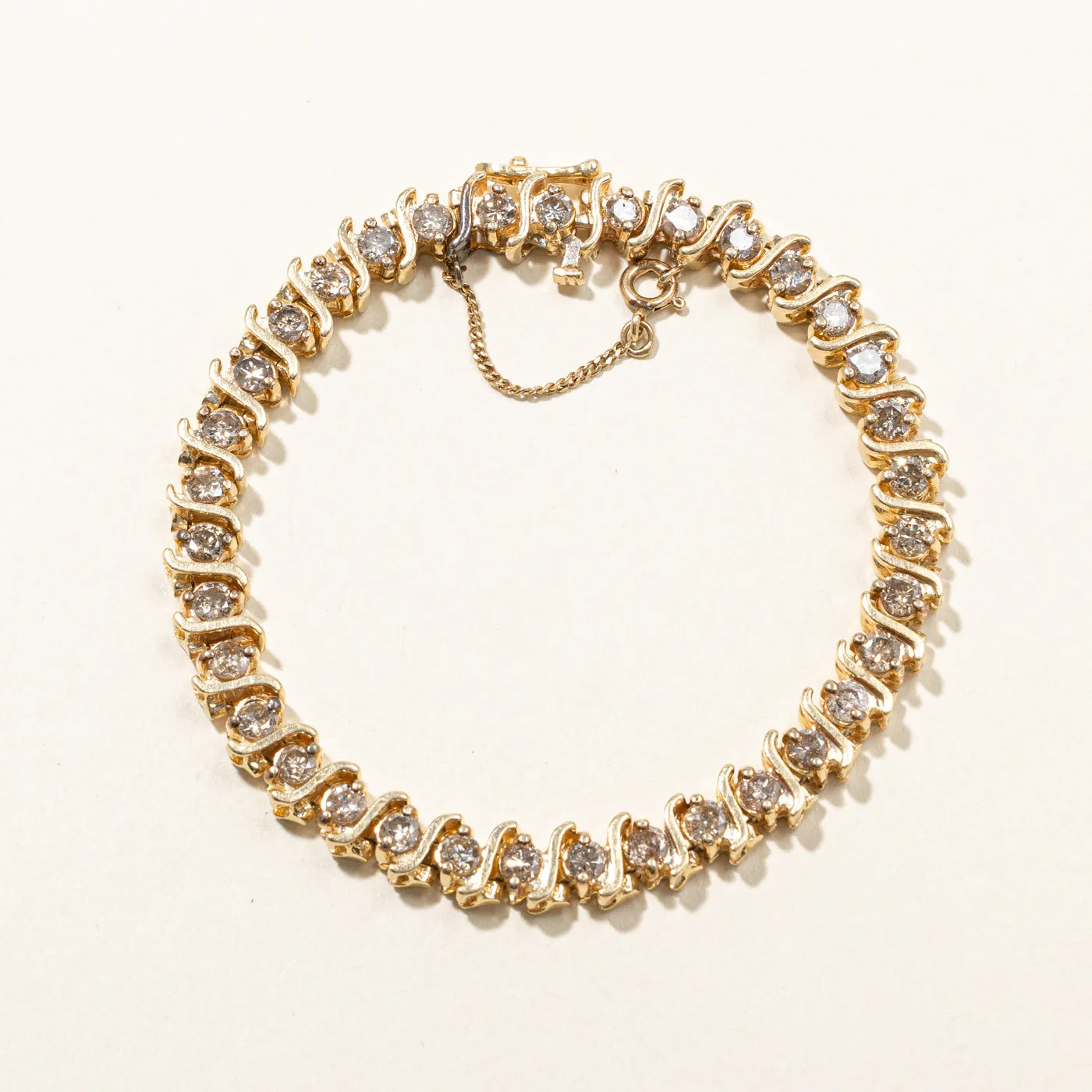 Diamond Tennis Bracelet | 4.20ctw | 8" |