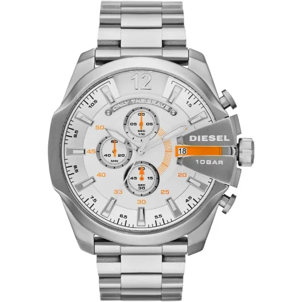 Diesel Silver Stainless Steel Silver Dial Quartz Watch for Gents - DZ4328