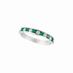 EMERALD & DIAMOND RING 14K GOLD (0.54 CTW)