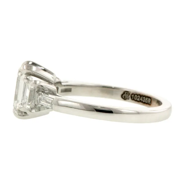Emerald Cut Diamond Engagement Ring, 1.15ct
