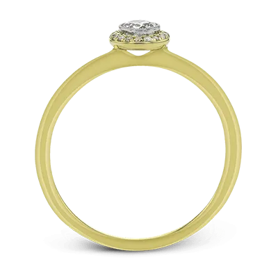 Engagement Ring in 18k Gold with Diamonds
