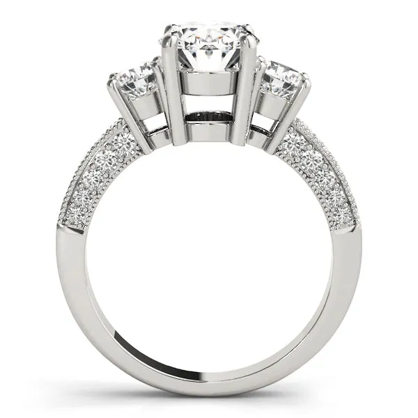 Engagement Rings 3 Stone Oval - TN82944