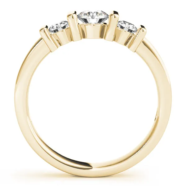 Engagement Rings 3 Stone Round - TN82567