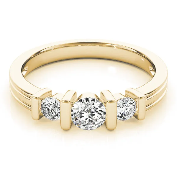 Engagement Rings 3 Stone Round - TN82567