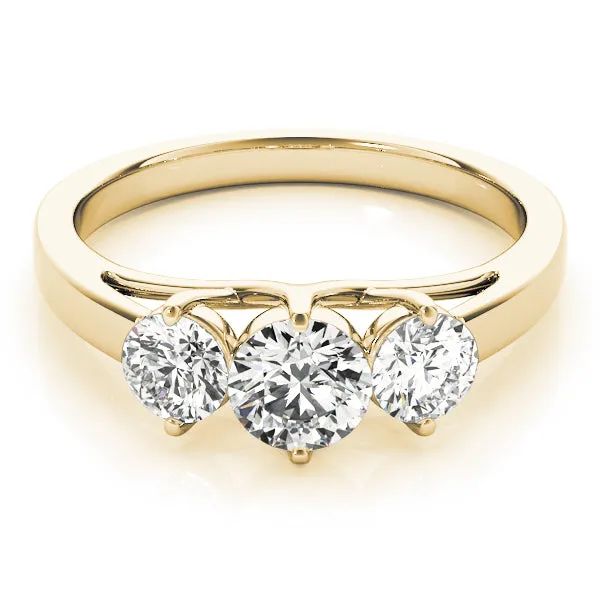 Engagement Rings 3 Stone Round - TN83821
